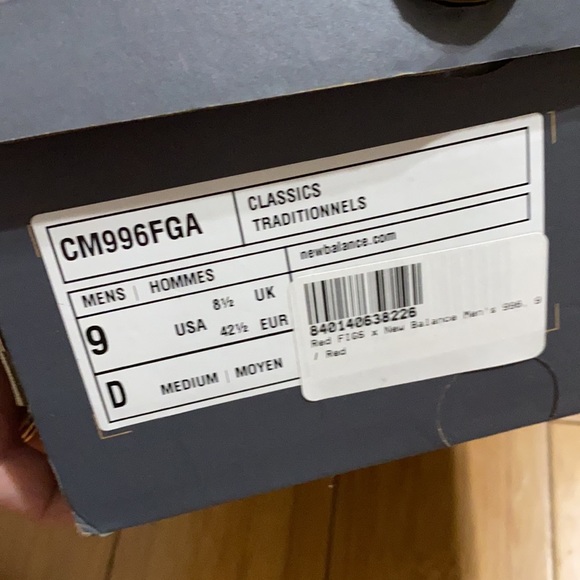 FIGS X NEW BALANCE MENS SIZE 9 - Picture 2 of 5
